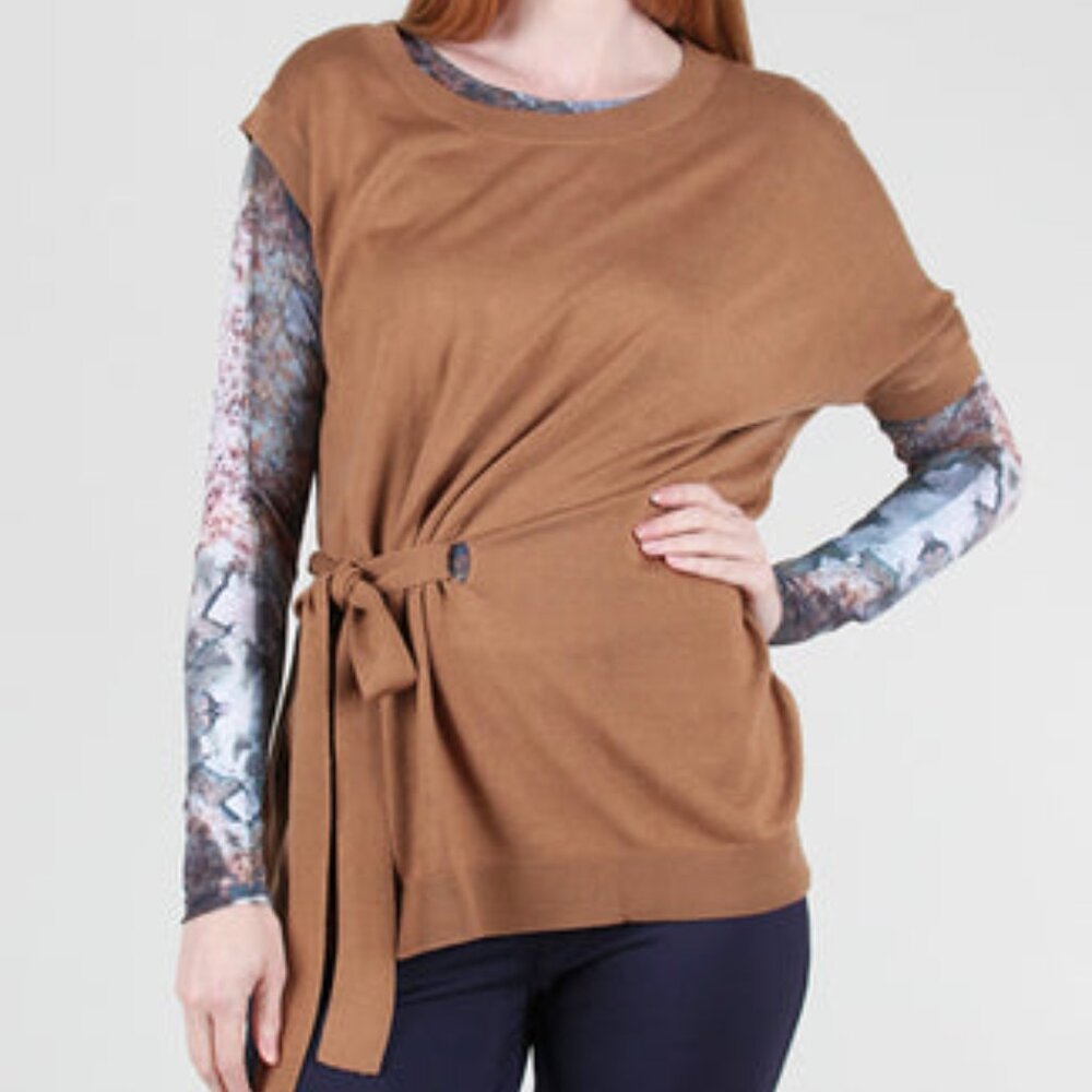 New with tags, M. Rena Sweater,  Size Large, Brown